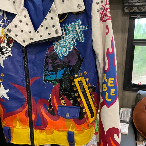 Rebel Jacket Rare / Vintage Fuel Your Passion Size M R3bel - Picture 11 of 11